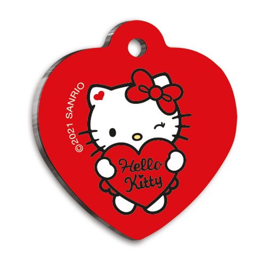 Hello Kitty Heart -Shaped Cat And Dog Tag
