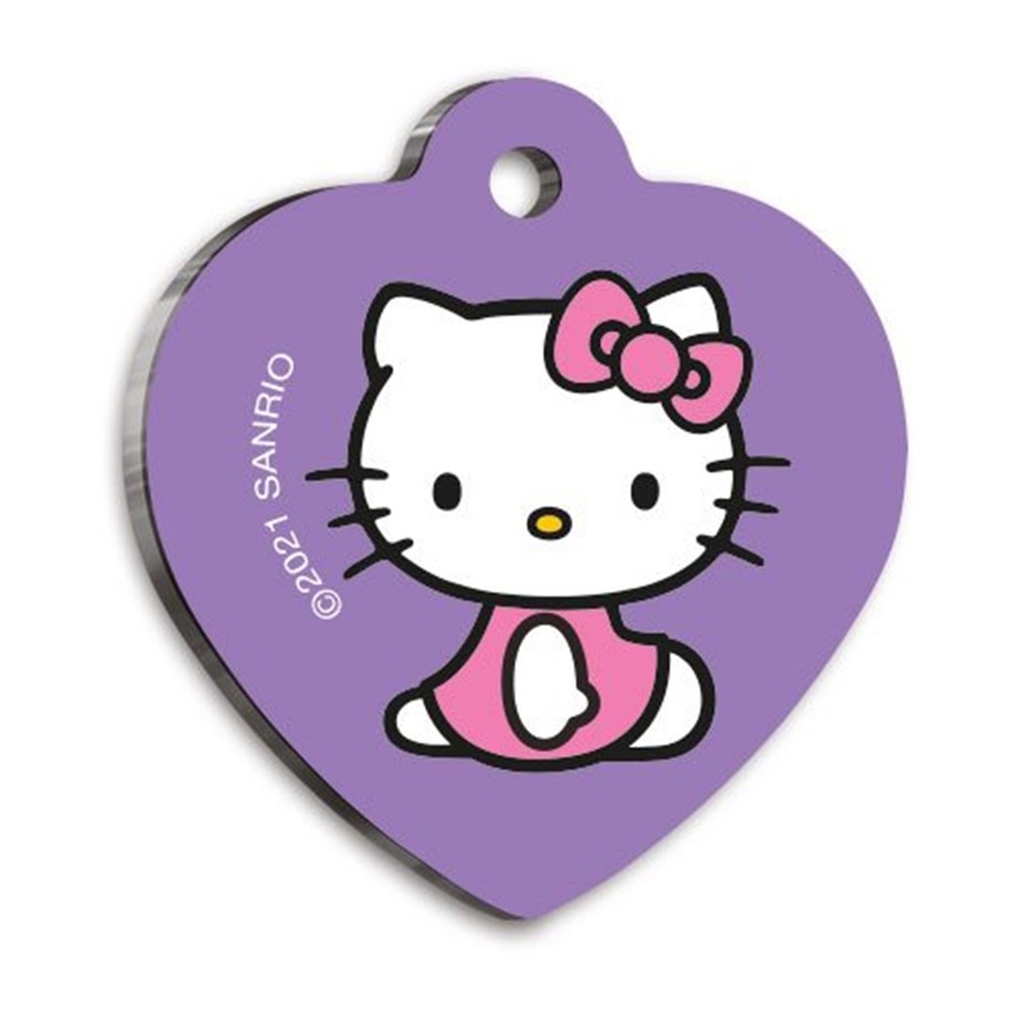 Hello Kitty Heart -Shaped Cat And Dog Tag