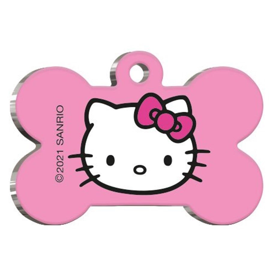Hello Kitty Bone Shaped Cat And Dog Tag