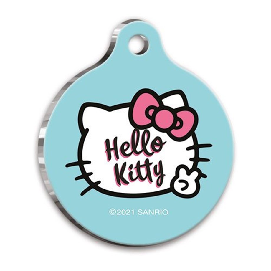 Hello Kitty Round Cat And Dog Tag