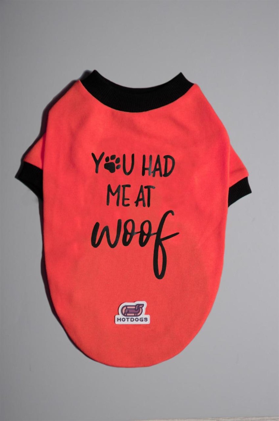 Hotdogs You Had Me At Woof Pink Köpek T-Shirt
