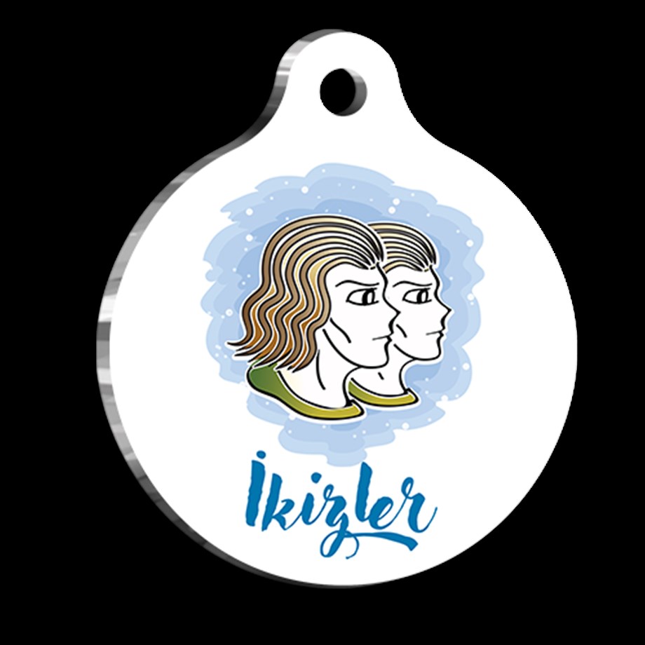 Gemini Cat Dog Tag