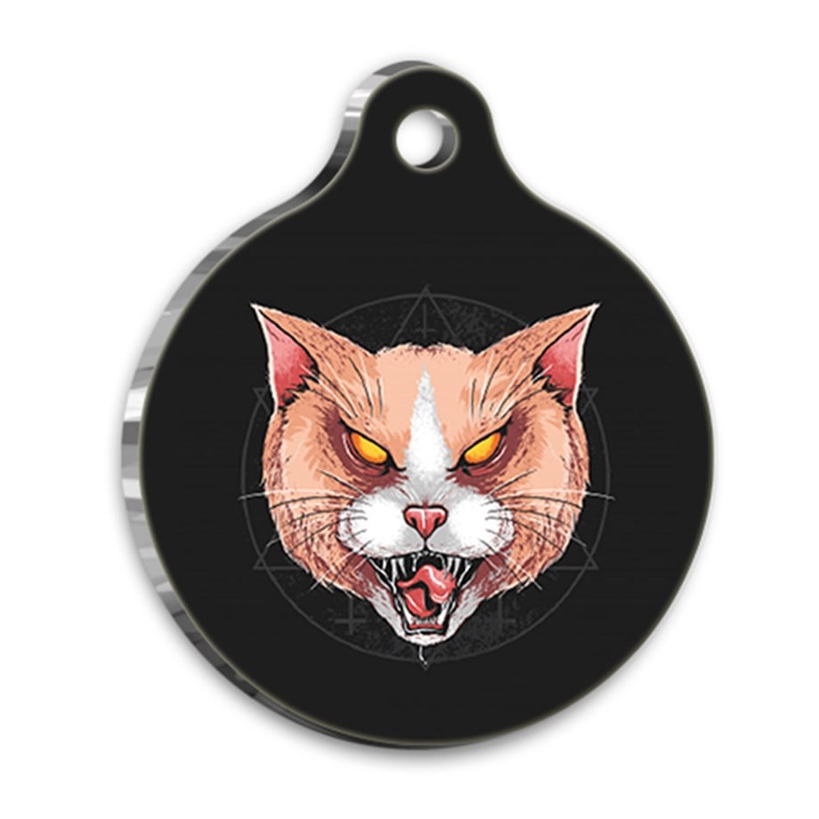 Illustration Design 2 Round Cat Tag