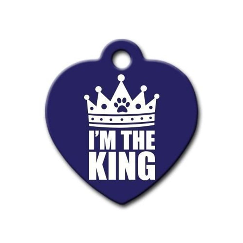 I'M The King Heart Cat Dog Tag