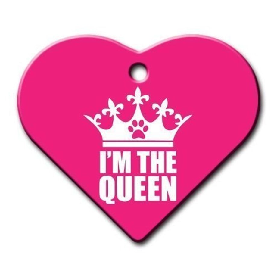 I'M The Queen Wide Heart Cat Dog Tag