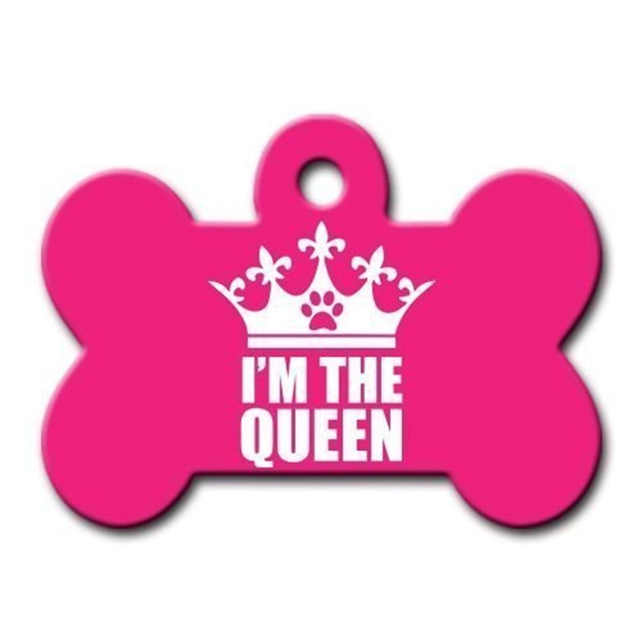 I'M The Queen Bone Cat Dog Tag