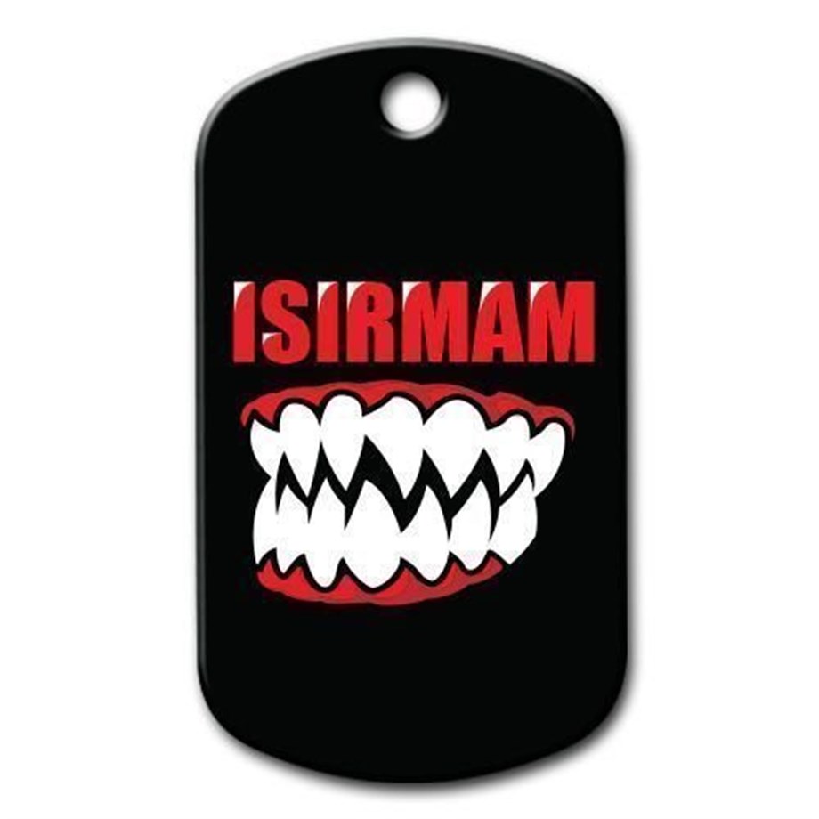 I Don'T Bite Tooth Patterned Cat Dog Tag