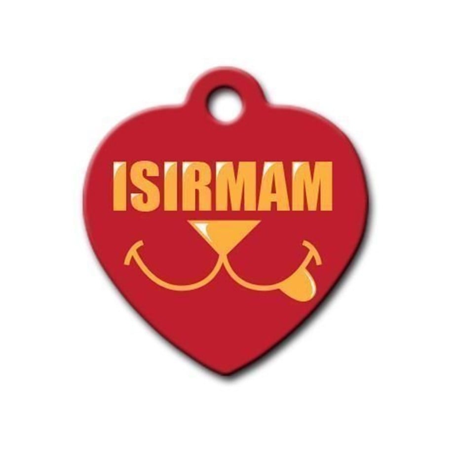 I Don'T Bite Heart Dog Tag