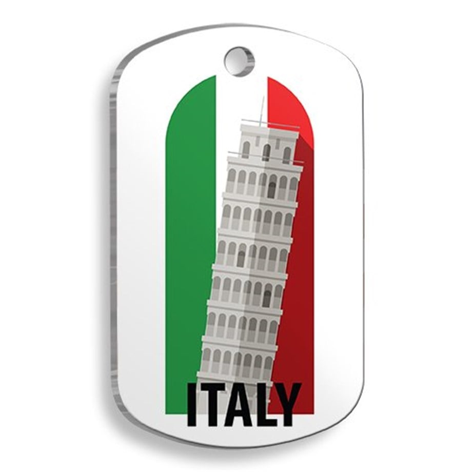 Italy Figure Soldier Cat And Dog Tag