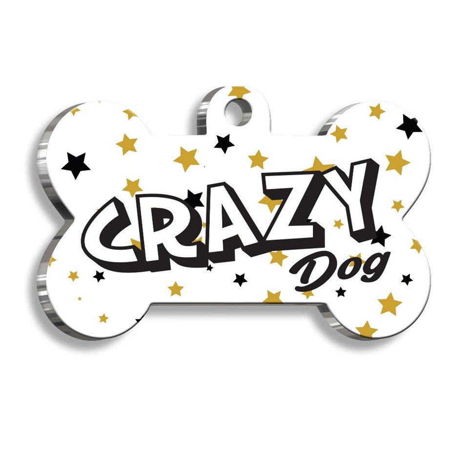 Wacky Dog ​​Bone Shaped Dog Tag