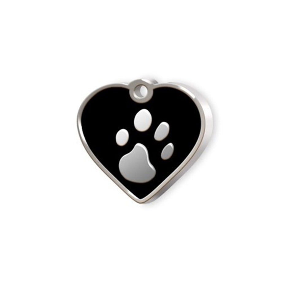 Little Cat Dog Tag With Heart In Shaped Ground