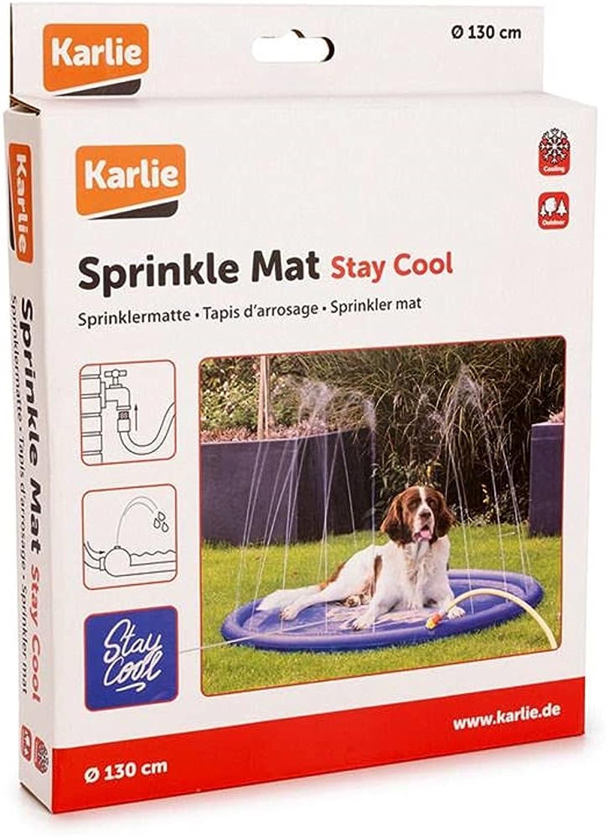 Karlie Köpek Havuzu 80cm Çap Mavi Kırmızı Small - Köpek Oyuncakları