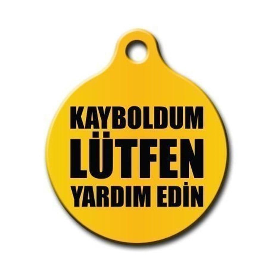 I Got Lost, Please Help Round Cat Dog Tag