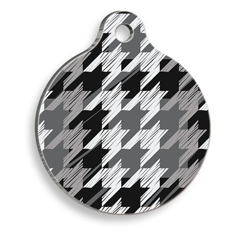 Goose Foot Patterned Round Cat And Dog Tag