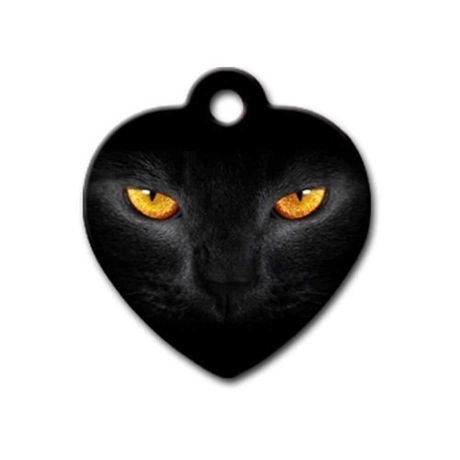 Cat Eye Heart Cat Dog Tag