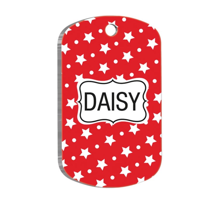Red Star Cat Dog Tag