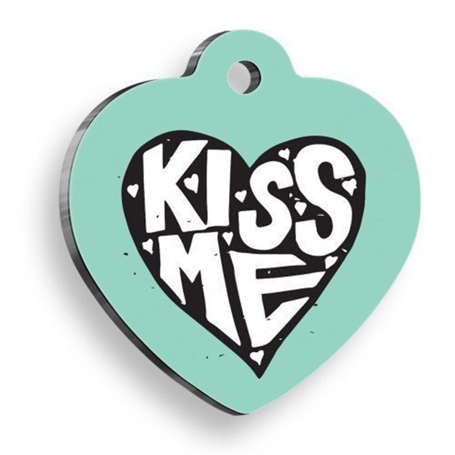 Kiss Me Heart Cat And Dog Tag