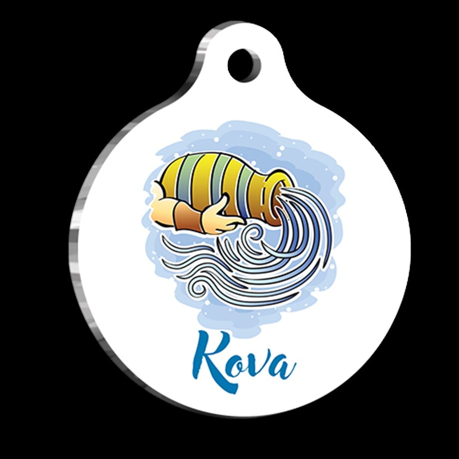 Aquarius Cat Dog Tag