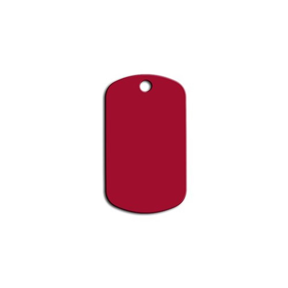 Little Military Cat Dog Tag Red