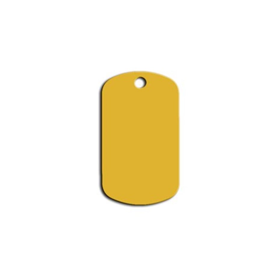 Little Military Cat Dog Tag Yellow