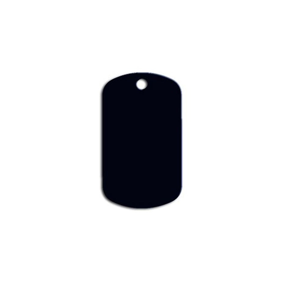 Little Military Cat Dog Tag Black
