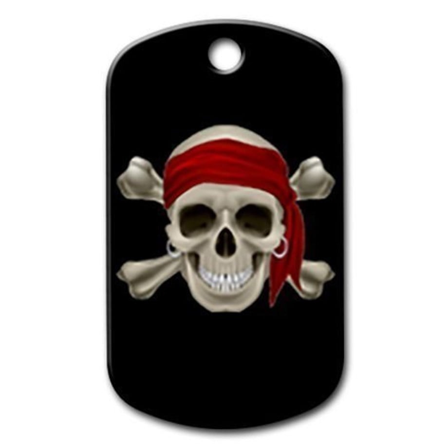 Dry Head Pirate Cat Dog Tag