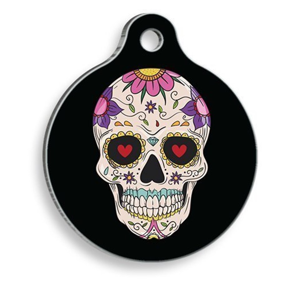 Round Cat And Dog Tag
