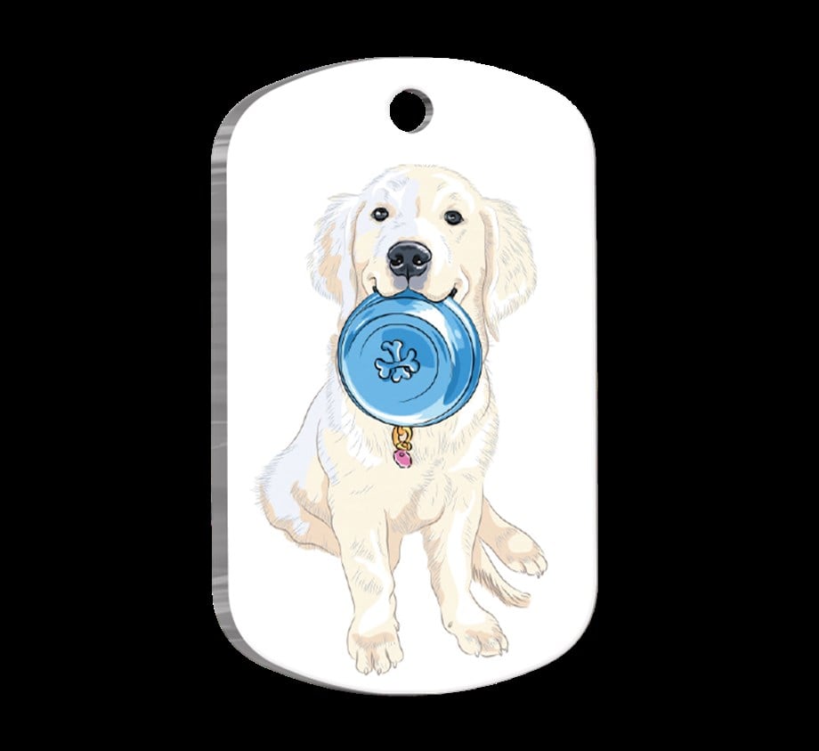 Labrador Retriever Illustrated Dog Tag