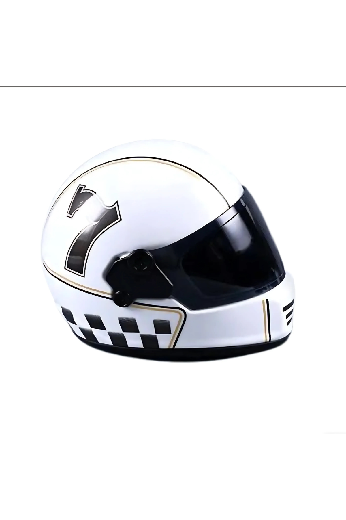 Lepus Mini Kareli Kapalı Kask NO10 