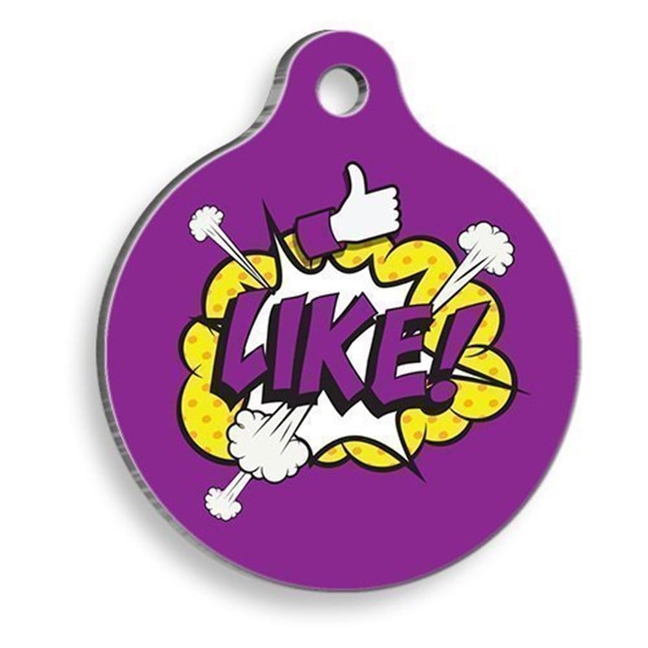 Like Round Cat And Dog Tag