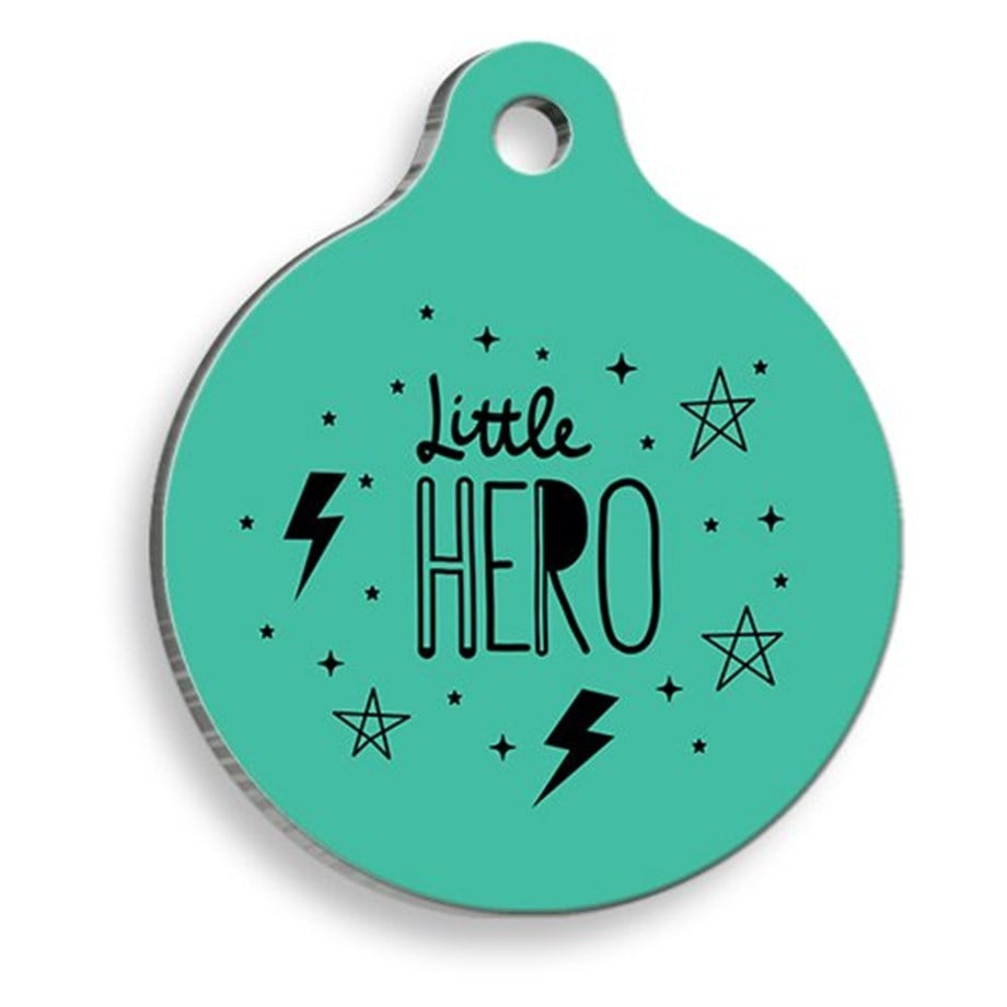 Little Hero Round Cat And Dog Tag