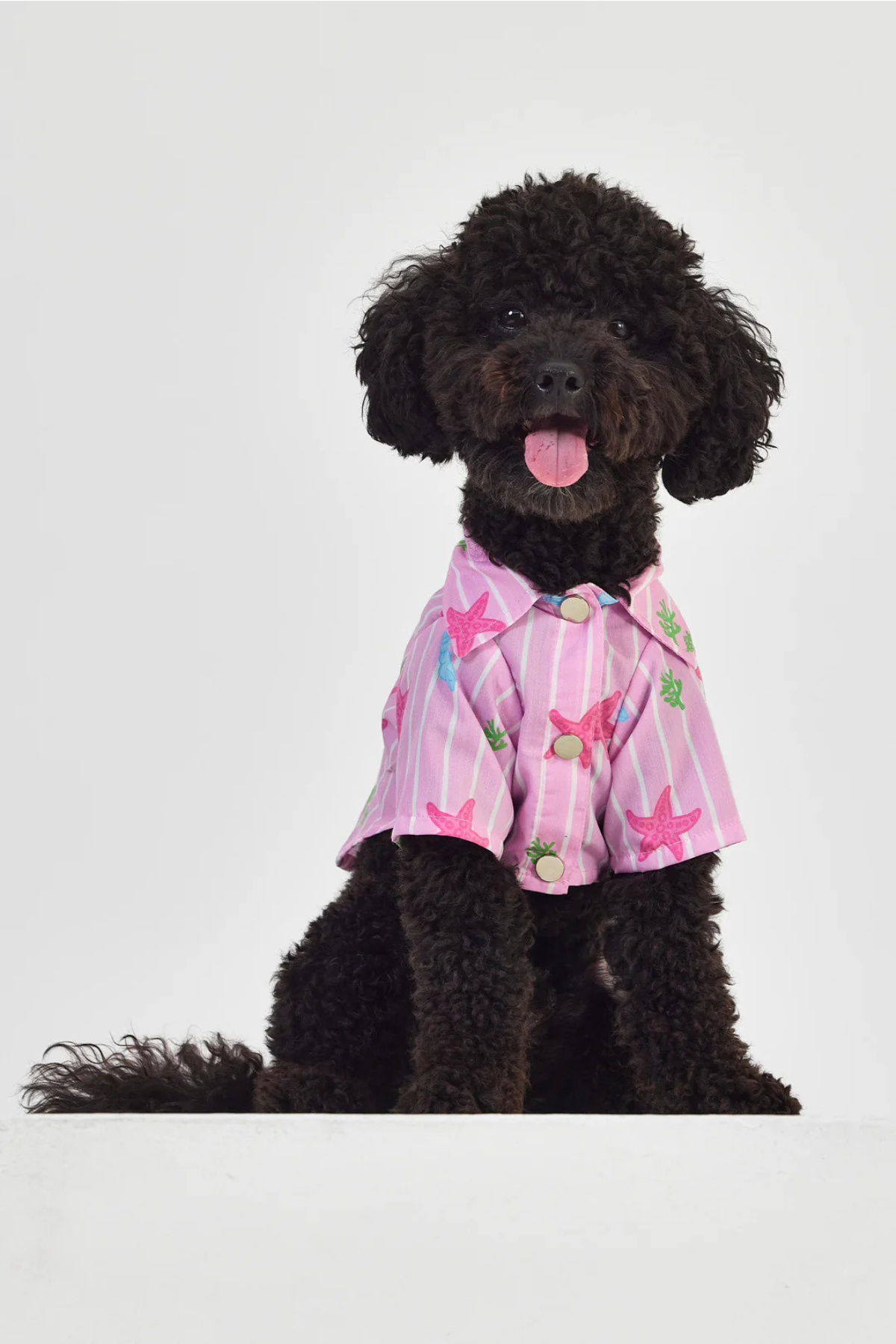 Little Monsters Pink Striped Gömlek