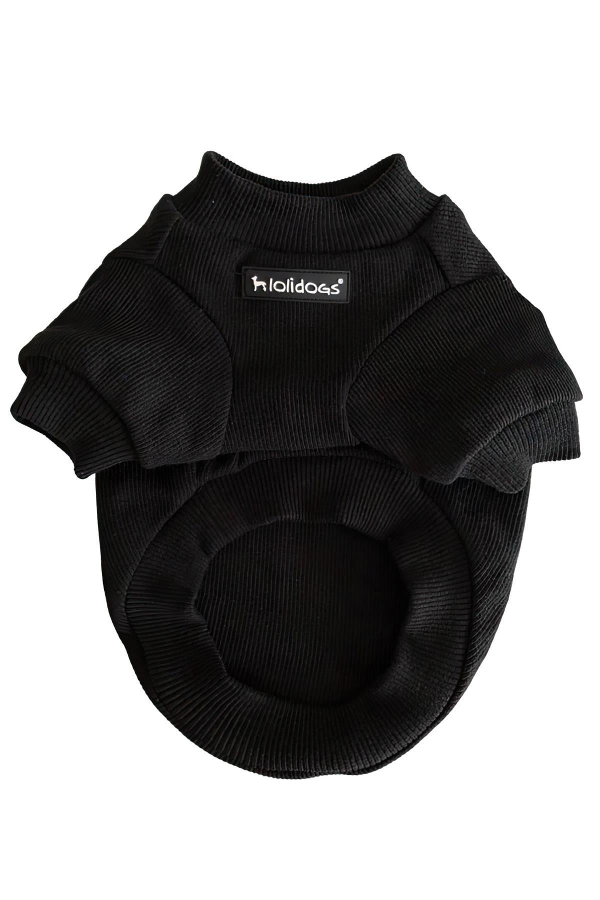 Lolidogs Basics - Kaşkorse Köpek Sweatshirtü Siyah