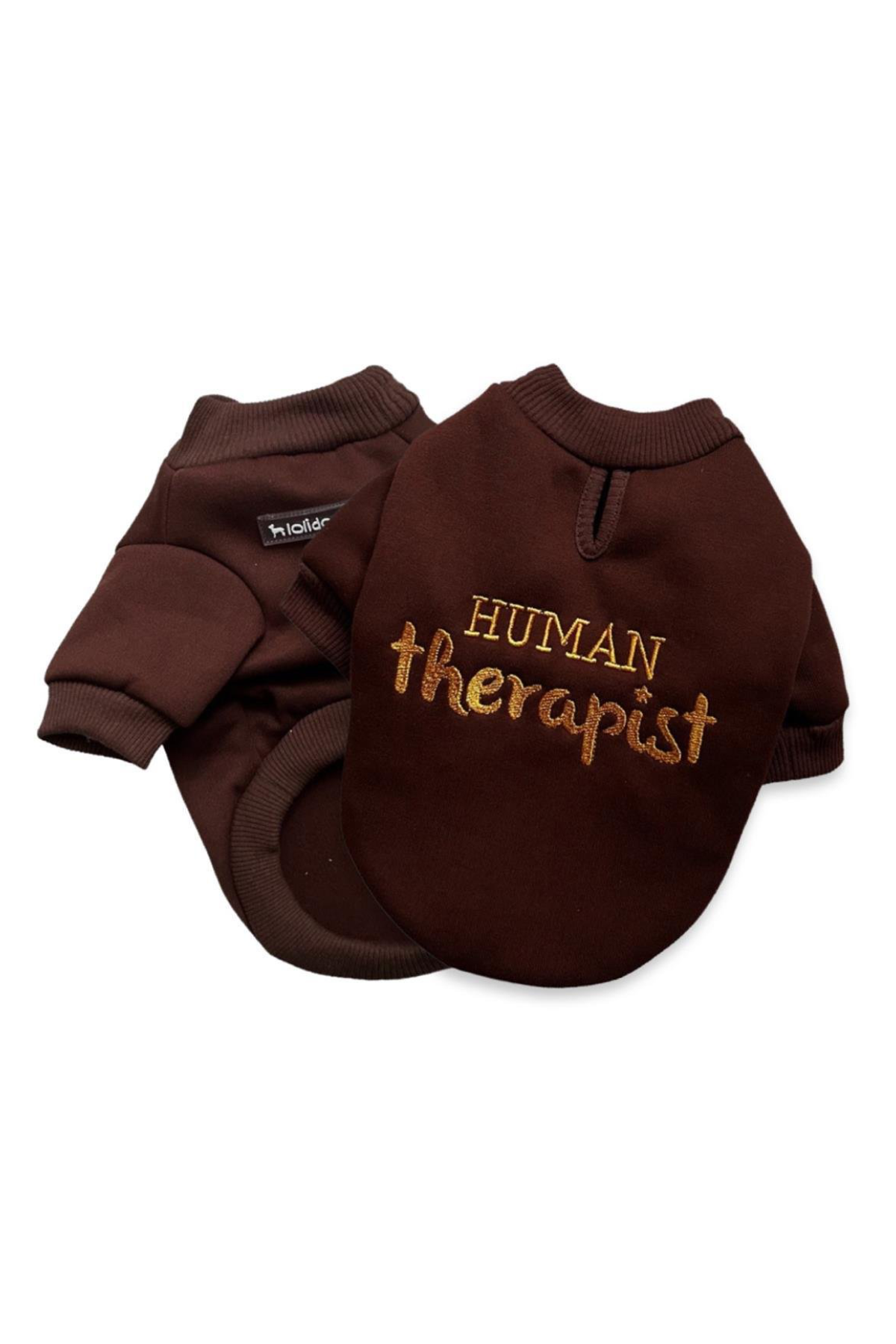 Lolidogs Human Therapist Nakışlı Köpek Sweatshirtü