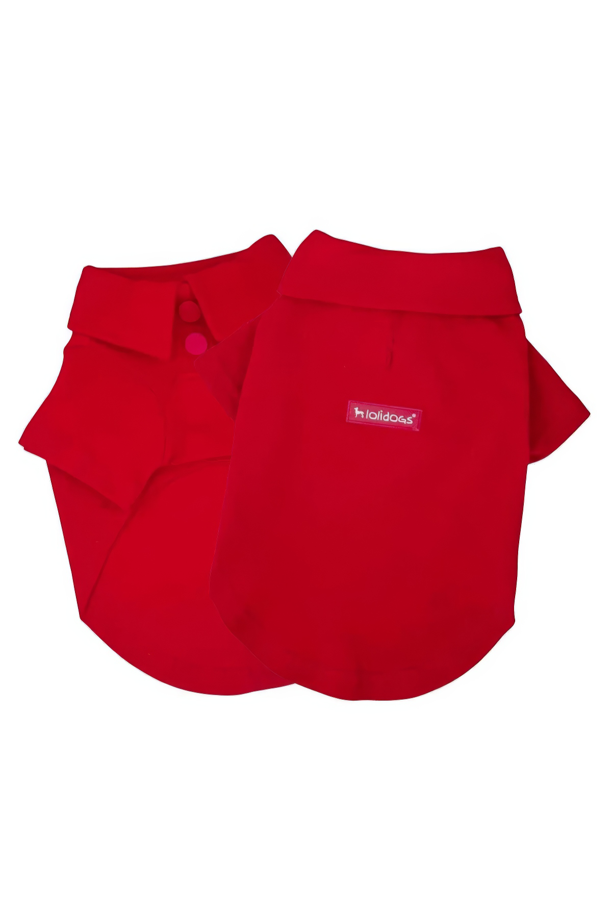 Lolidogs Polo Yaka Köpek Tshirtü Kırmızı