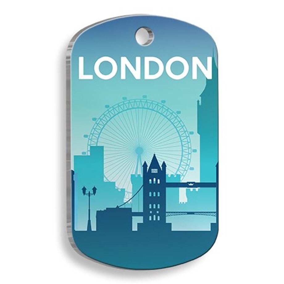 London Figure Soldier Cat And Dog Tag