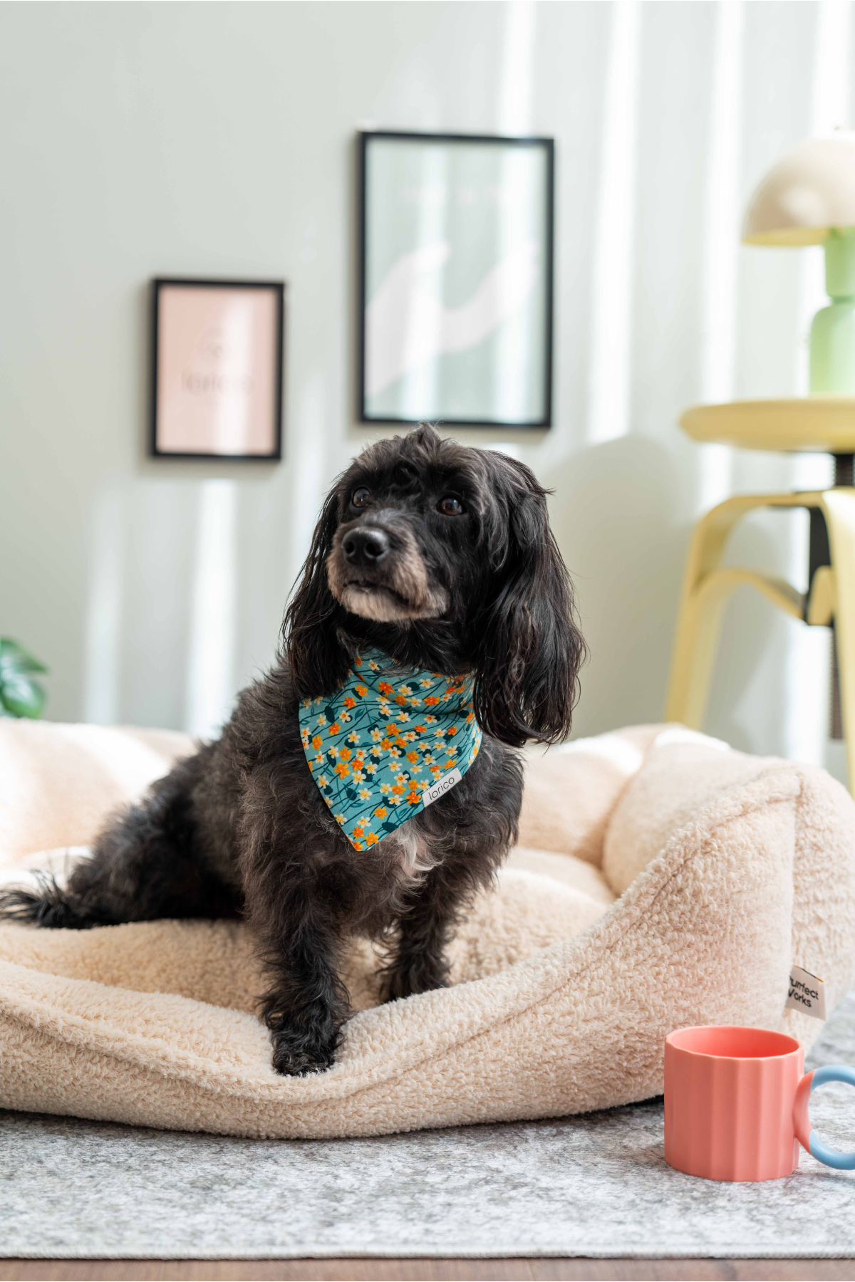 Lorico Karışık Çiçekli Fular 