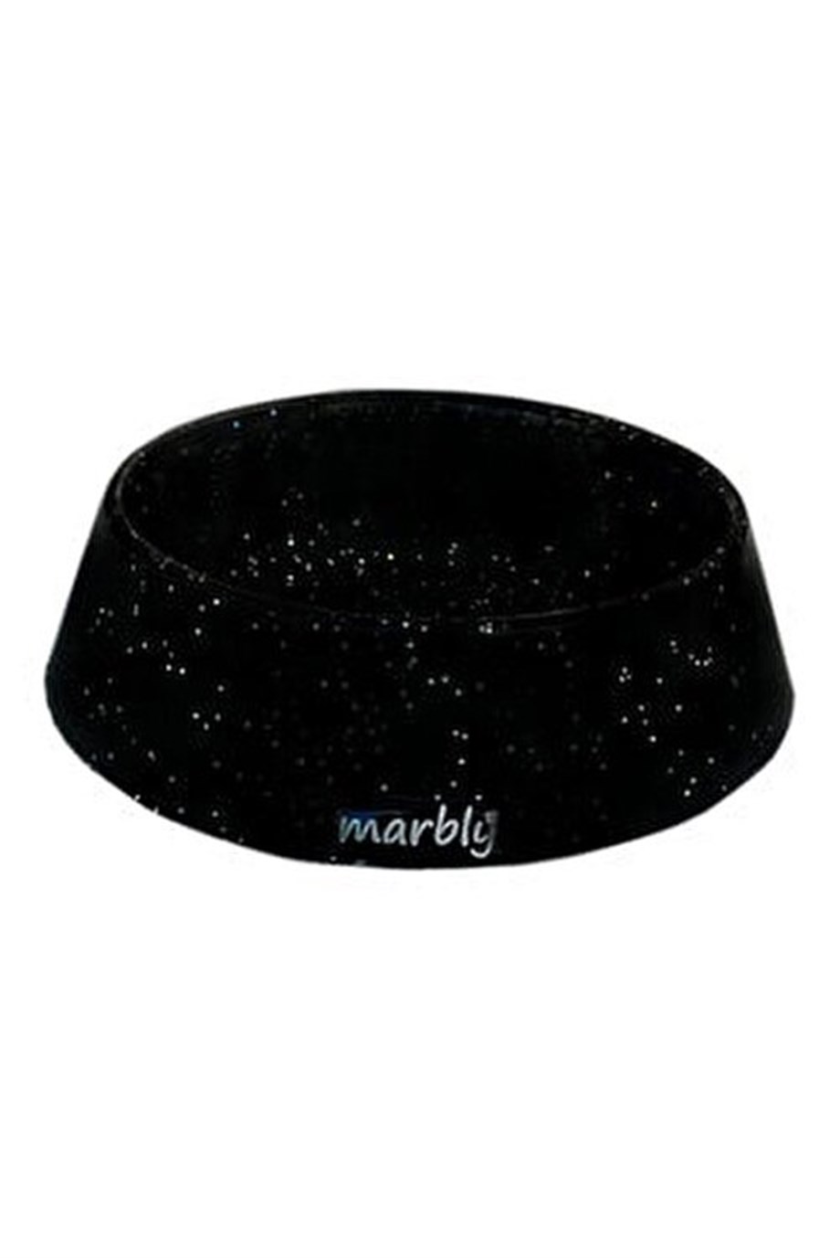 Marbly Black Silvery Marmerite Dog Food Water Container