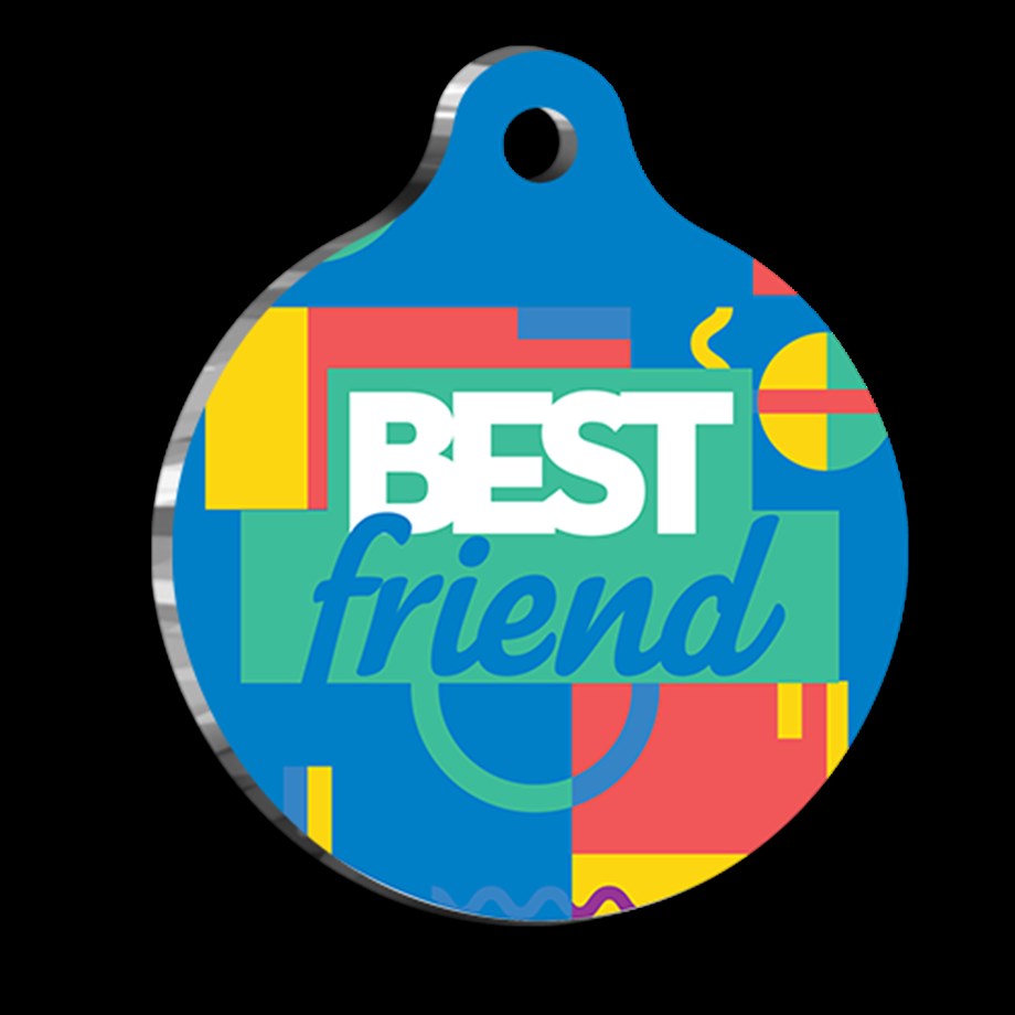 Blue Best Friend Pet Tag