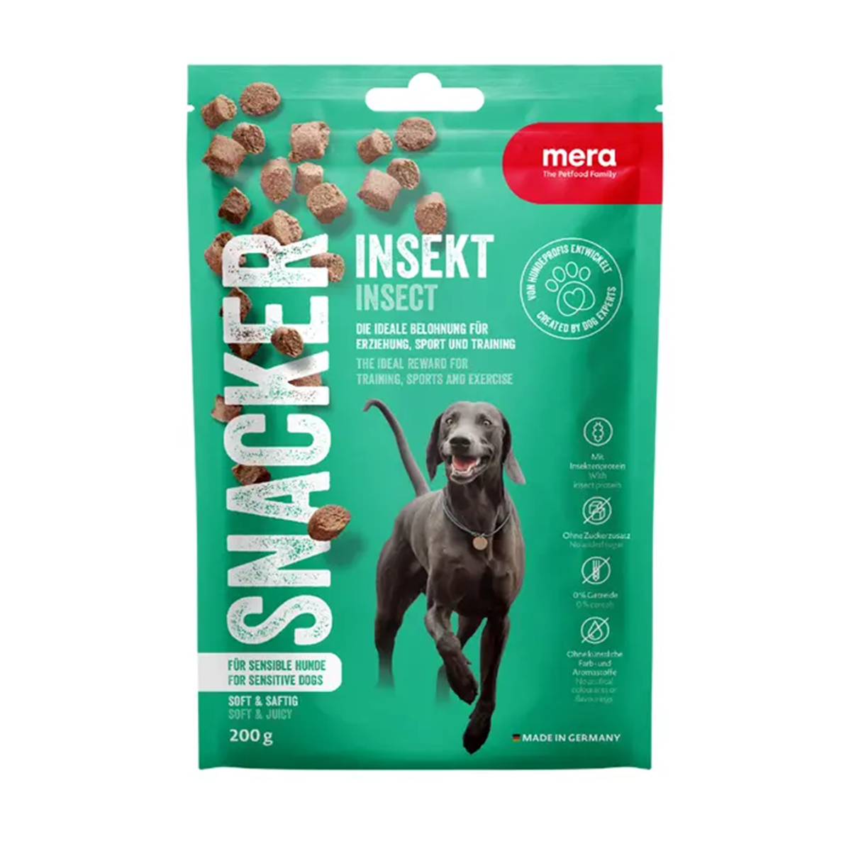 Mera Snacker Larvalı- Tahılsız Yarı Islak Köpek Ödülü 200 gr