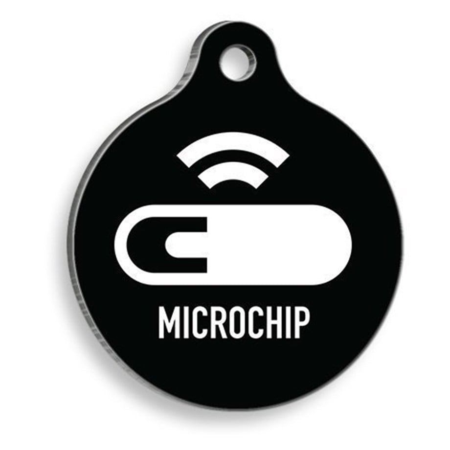 Micro Chip Round Cat And Dog Tag