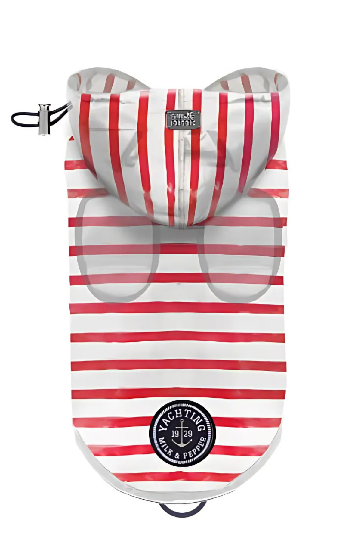 Milk and Pepper Arzel Red Striped Yağmurluk 