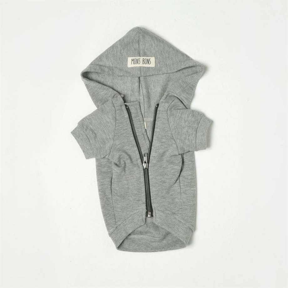 Mons Bons Marco Dog Hoodie Köpek Gri
