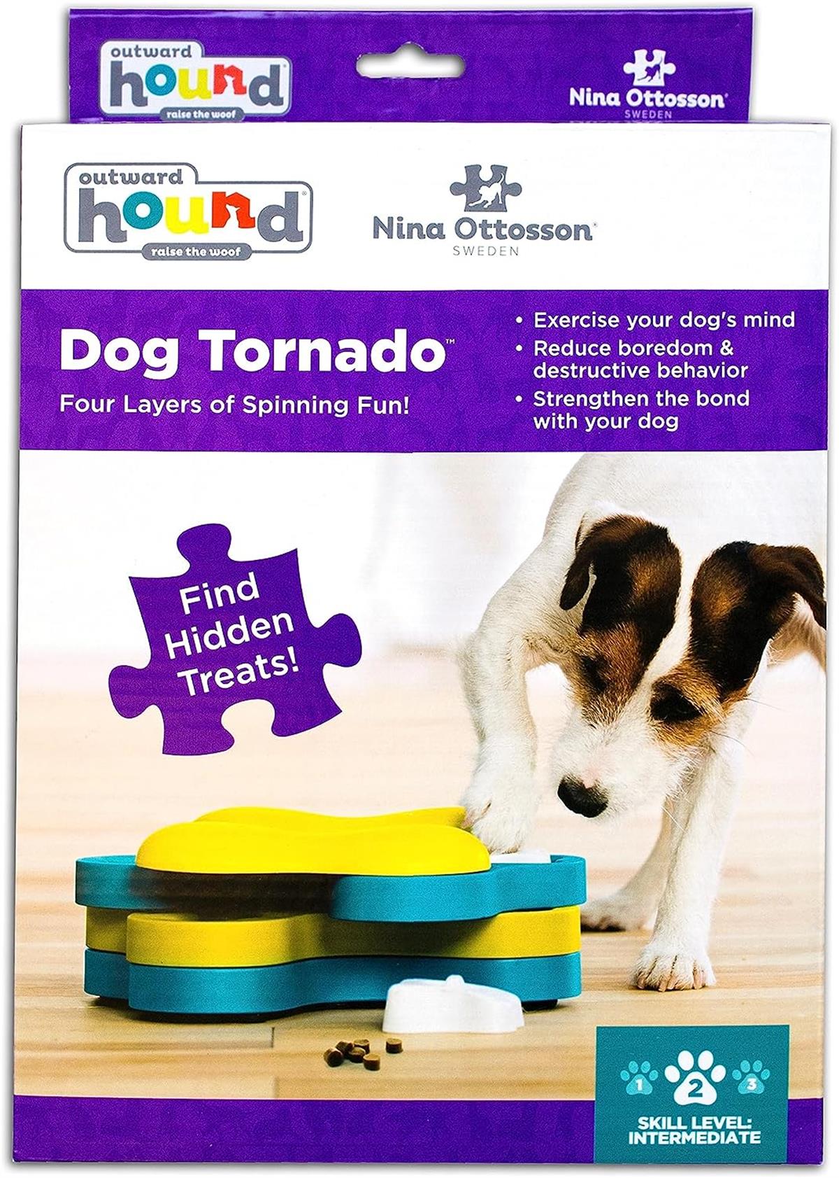 Nina Ottosson Outward Hound Dog Tornado - Leckerlis için etkileşimli köpek oyuncağı