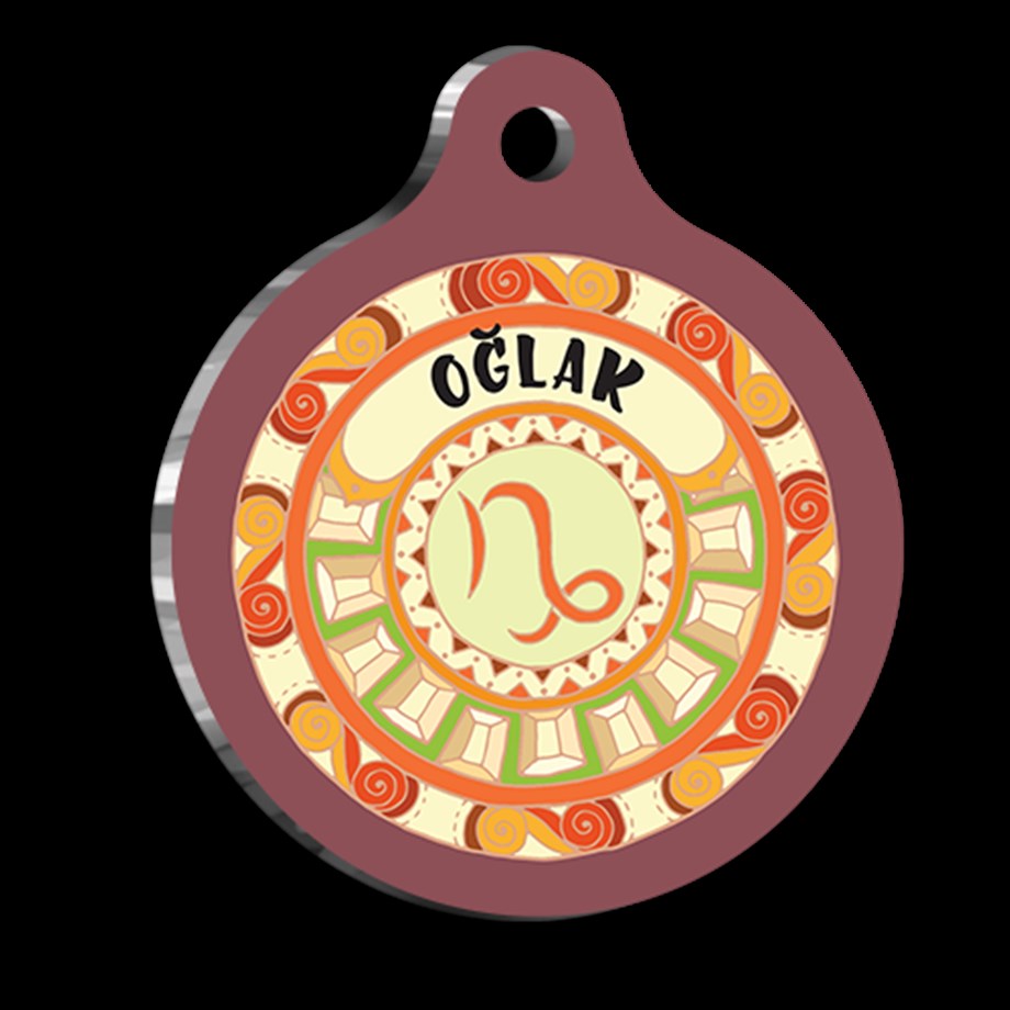 Capricorn Cat Dog Tag