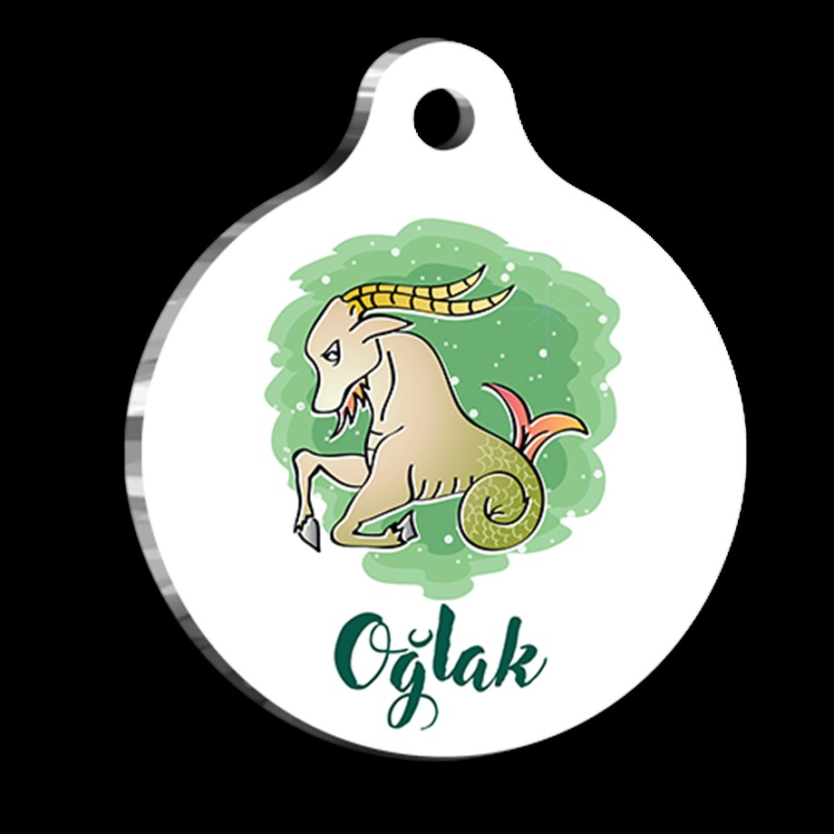 Capricorn Cat Dog Tag