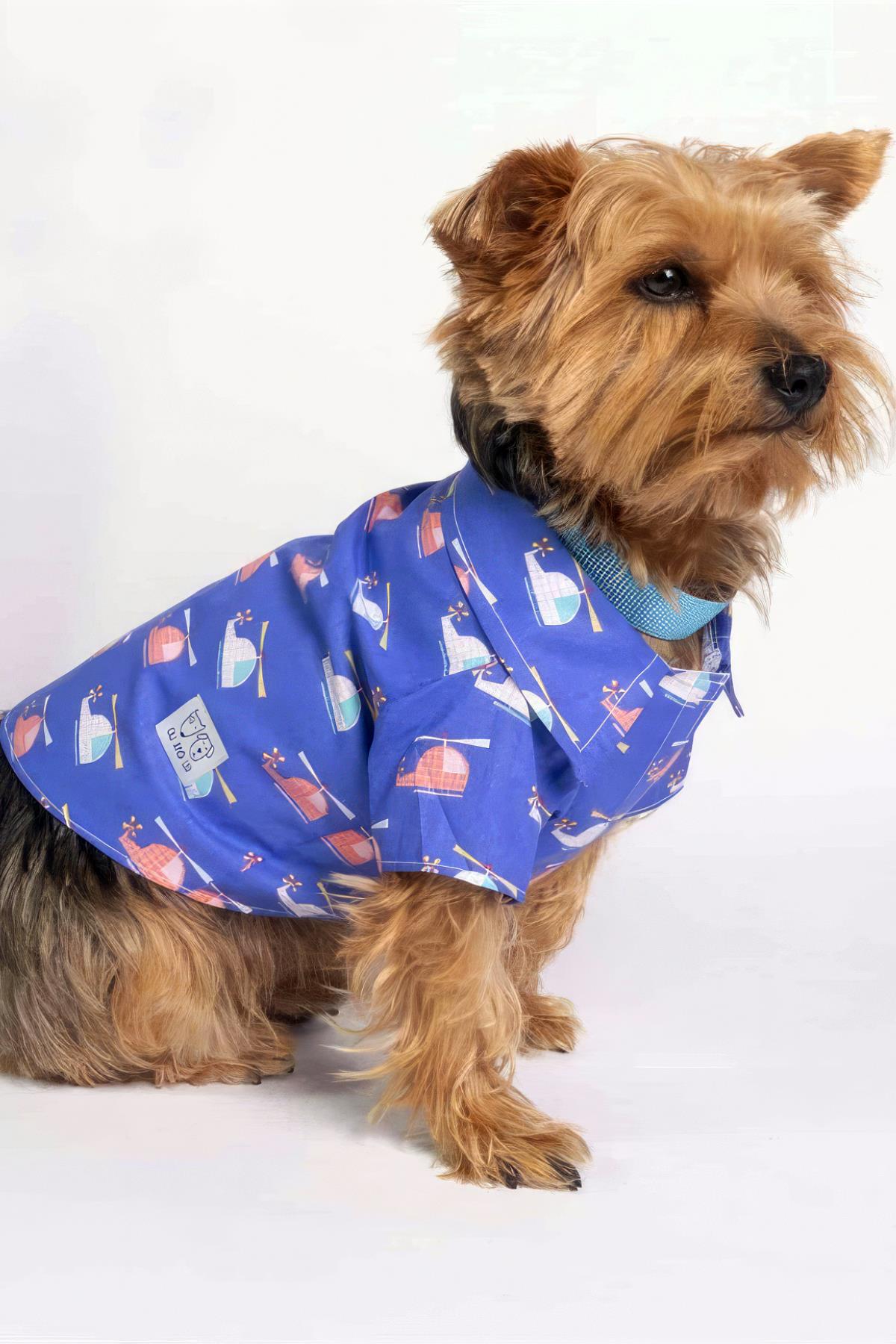 Oli And Lui Helicopter Purple Dog Shirt