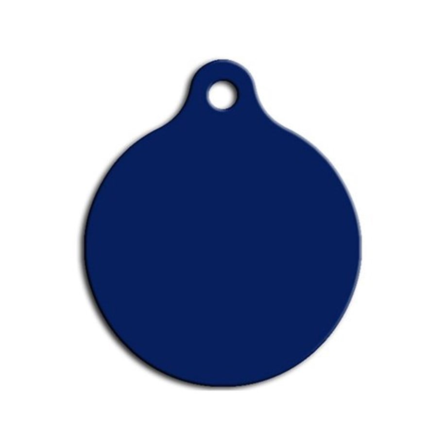 Middle Circle Cat Dog Tag Blue