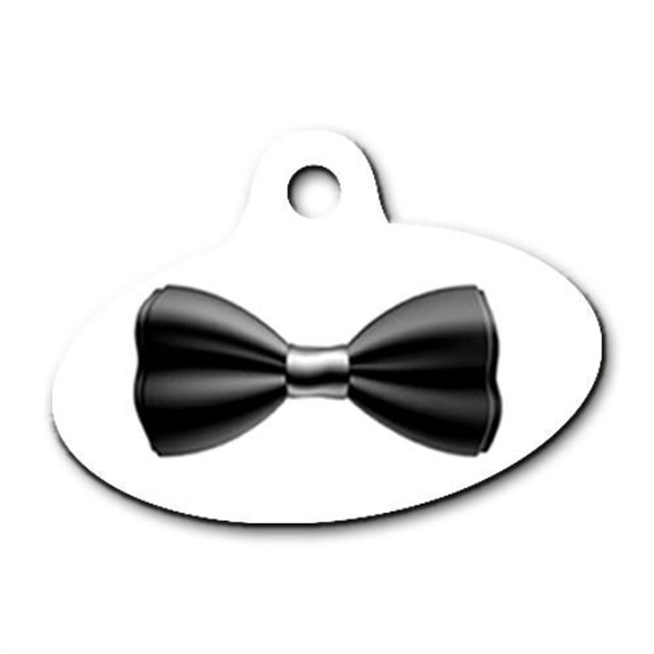 Papyon Patterned Ellipse Cat Dog Tag