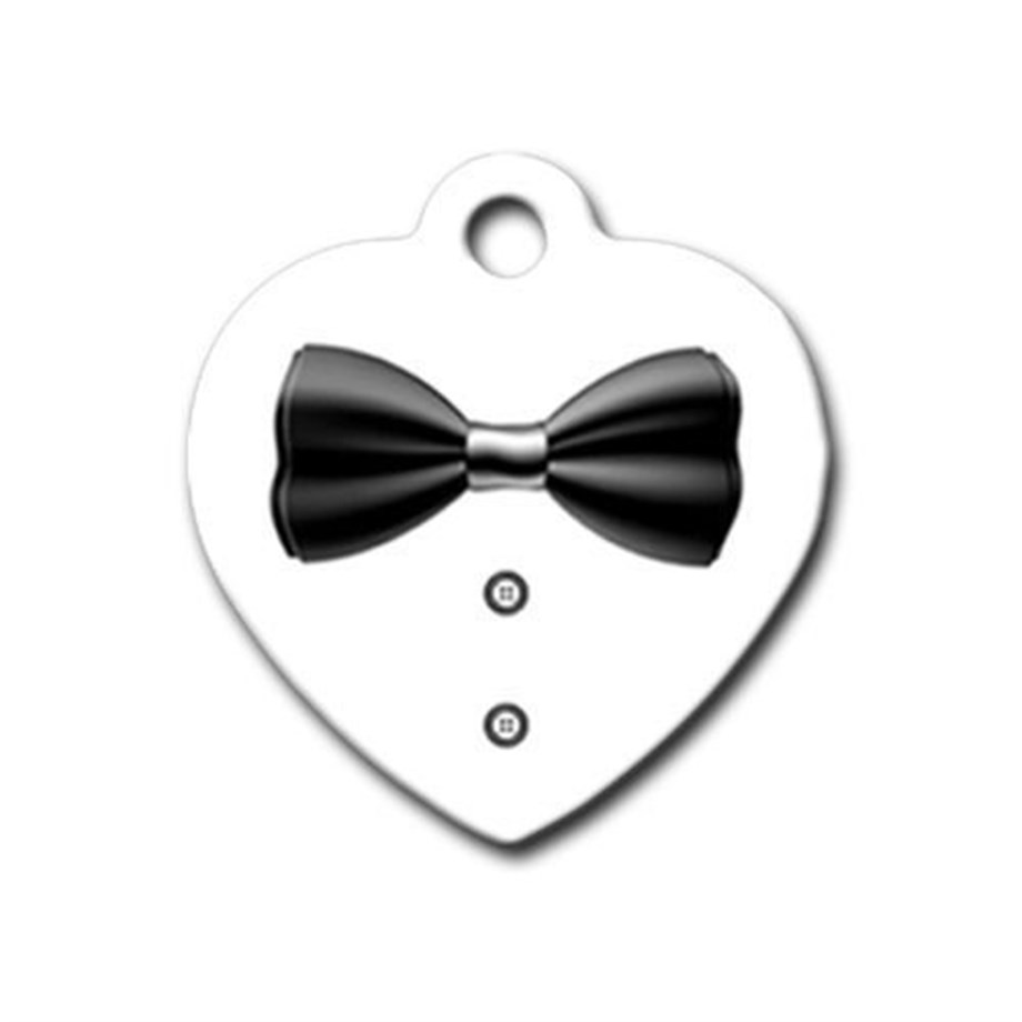 Bow Tie Heart Cat Dog Tag
